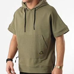 Top 10 🔥 Tee 👕 Shirt Capuche LL350 Vert Kaki de Ikao 👏