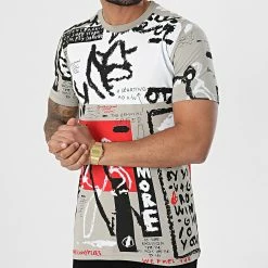 Sortie ⌛ Tee 👚 Shirt LL307 Taupe de Ikao 🌟 -Ikao Soldes Boutique ikao 256563 LL307 GREY 20210312T112633 03