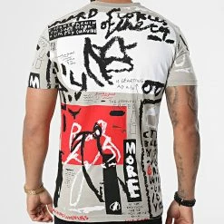 Sortie ⌛ Tee 👚 Shirt LL307 Taupe de Ikao 🌟 -Ikao Soldes Boutique ikao 256563 LL307 GREY 20210312T112635 04