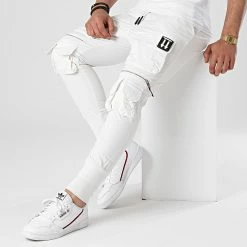 Offres ⭐ Jogger Pant LL435 Blanc de Ikao 🎁 -Ikao Soldes Boutique ikao 261461 LL435 WHITE 20210414T162812 03