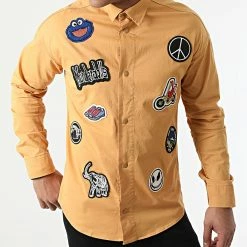 Vente flash 🎁 Surchemise Manches Longues LL444 Camel Clair de Ikao 💯 -Ikao Soldes Boutique ikao 266266 LL444 MINK 20211118T114540 03