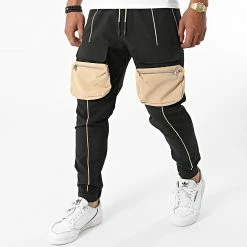 Nouveau 👍 Jogger Pant LL456 Noir de Ikao 👍
