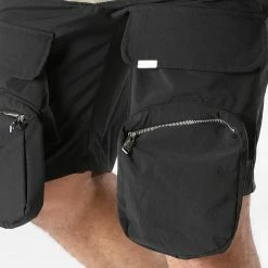 Budget ✨ Short Cargo LL448 Noir de Ikao 🔔 -Ikao Soldes Boutique ikao 271636 LL448 BLACK 20210625T155032 03