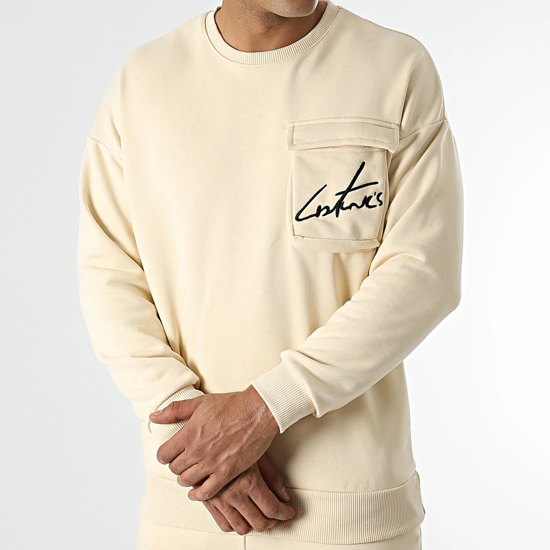 Sortie 🧨 Ensemble De Survetement LL498 Beige de Ikao 🥰 4 Sortie 🧨 Ensemble De Survetement LL498 Beige de Ikao 🥰 – Image 2