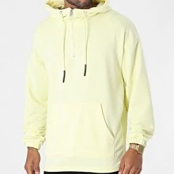 Offres 🧨 Sweat Capuche LL489 Jaune de Ikao ⭐