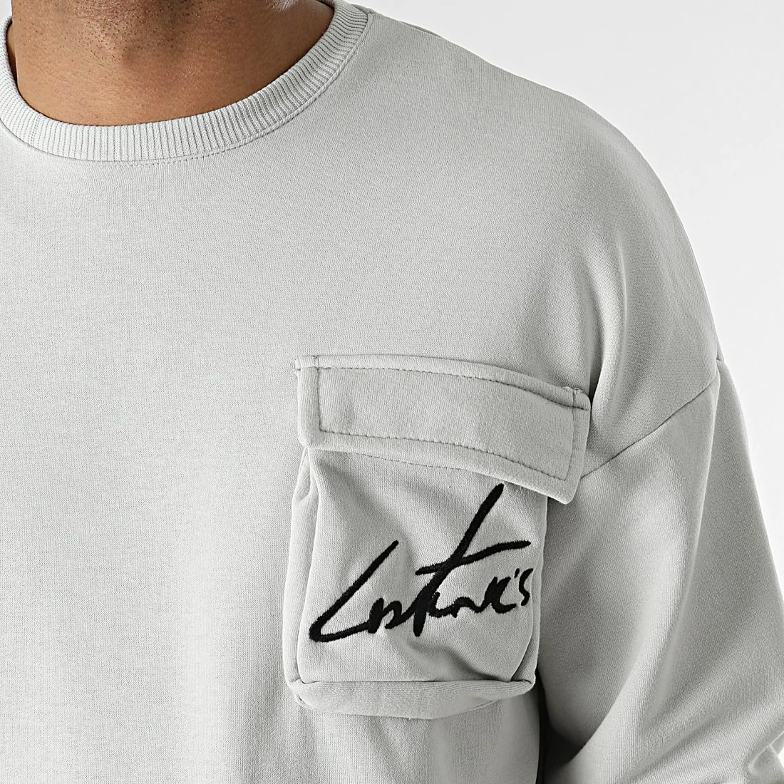 Promo ❤️ Ensemble De Survetement LL498 Gris Clair de Ikao 🔥 5 Promo ❤️ Ensemble De Survetement LL498 Gris Clair de Ikao 🔥 – Image 3