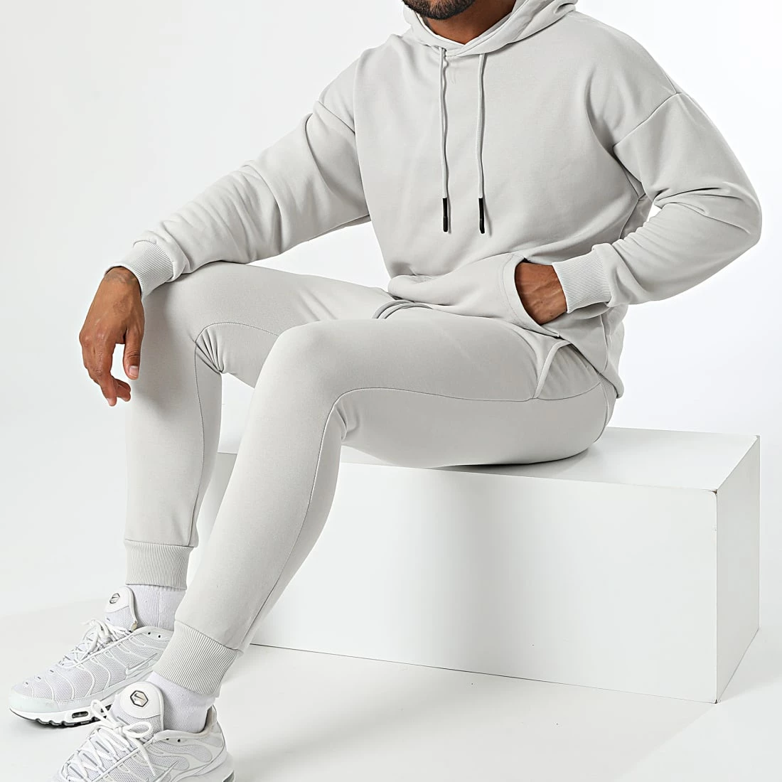 Grosses soldes 🔥 Ensemble De Survetement LL476 Gris Clair de Ikao 🔥 3 Grosses soldes 🔥 Ensemble De Survetement LL476 Gris Clair de Ikao 🔥