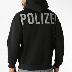 Coupon 🌟 Sweat Capuche LL487 Noir Réfléchissant de Ikao 😉