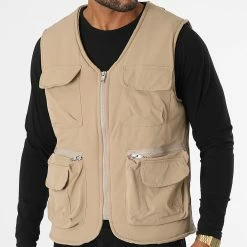 Budget 🌟 Gilet LL495 Beige de Ikao 👍