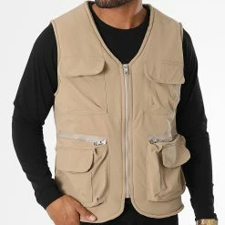 Budget 🌟 Gilet LL495 Beige de Ikao 👍 -Ikao Soldes Boutique ikao 284519 LL495 BEIGE 20210915T162812 03