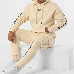 Ikao Soldes Boutique 7 Le moins cher 🔔 Ensemble De Survêtement LL506 Beige de Ikao 🔔