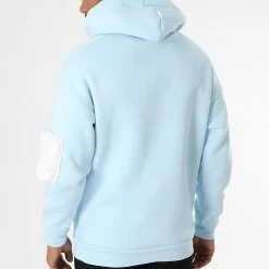 Offres 😍 Sweat Capuche LL505 Bleu Clair de Ikao 👍 -Ikao Soldes Boutique ikao 284523 LL505 BLUE 20210915T162329 04