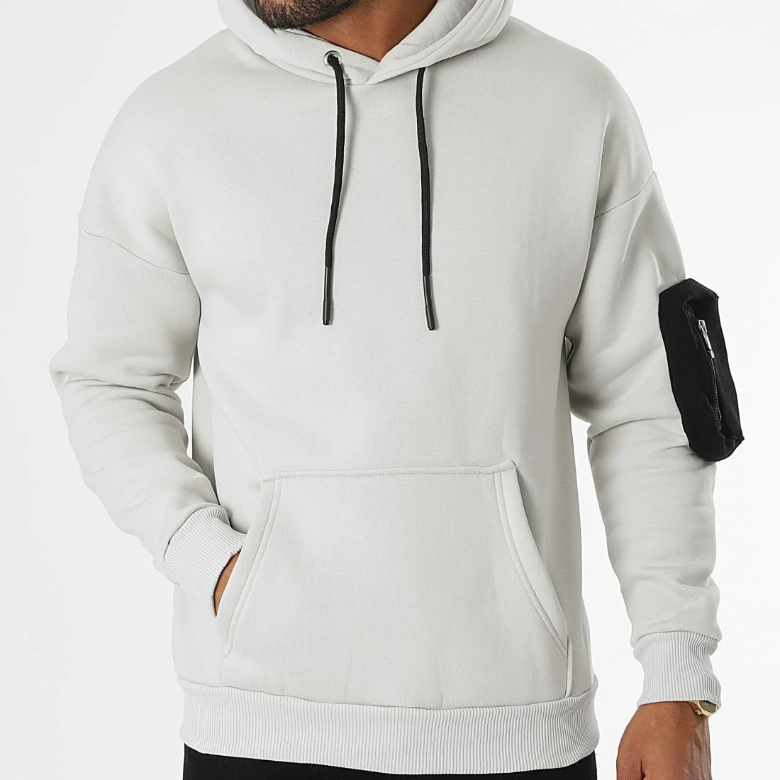 Offres 😉 Sweat Capuche LL505 Gris Clair de Ikao 😉 5 Offres 😉 Sweat Capuche LL505 Gris Clair de Ikao 😉 – Image 3