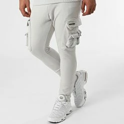 Coupon 🧨 Ensemble De Survêtement LL496 Gris de Ikao ⭐ -Ikao Soldes Boutique ikao 284543 LL496 STONE 20210923T110125 04