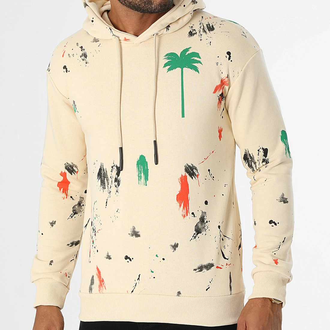 Budget ❤️ Sweat Capuche LL481 Beige de Ikao ✨ 3 Budget ❤️ Sweat Capuche LL481 Beige de Ikao ✨