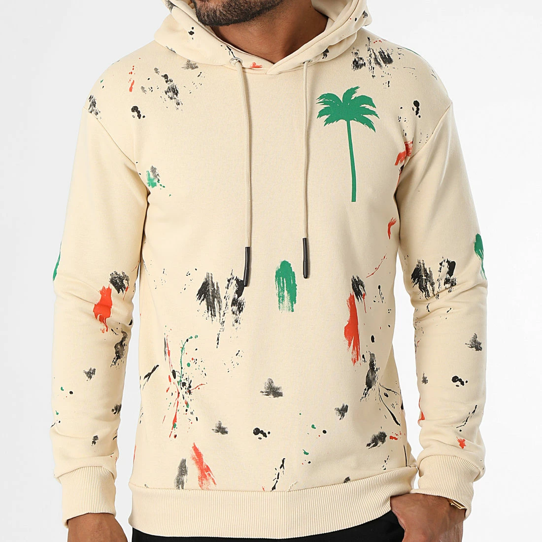 Budget ❤️ Sweat Capuche LL481 Beige de Ikao ✨ 5 Budget ❤️ Sweat Capuche LL481 Beige de Ikao ✨ – Image 3