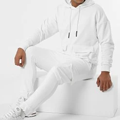 Coupon ✔️ Ensemble De Survêtement LL521 Blanc de Ikao ❤️