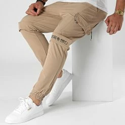 Nouveau 🎉 Jogger Pant LL516 Beige Foncé de Ikao 🤩 -Ikao Soldes Boutique ikao 289736 LL516 BEIGE 20211029T155922 03