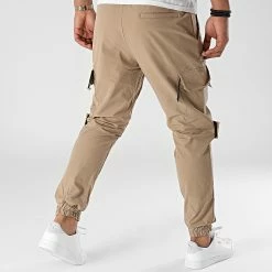 Nouveau 🎉 Jogger Pant LL516 Beige Foncé de Ikao 🤩 -Ikao Soldes Boutique ikao 289736 LL516 BEIGE 20211029T155923 04