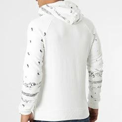 Offres ✨ Sweat Capuche Bandana F641 Blanc de Ikao 🌟 -Ikao Soldes Boutique ikao 292137 F641 ECRU 20211118T152612 04