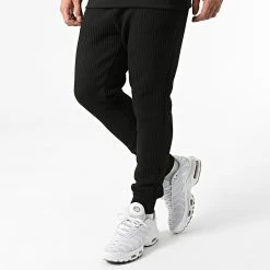 Meilleure vente 👍 Ensemble De Survêtement LL537 Noir de Ikao 👍 -Ikao Soldes Boutique ikao 292158 LL537 BLACK 20211119T143554 04