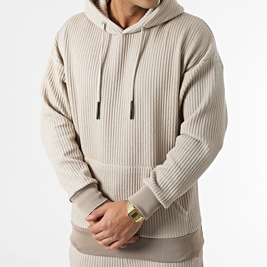 Offres 💯 Ensemble De Survêtement LL537 Beige de Ikao 🔥 4 Offres 💯 Ensemble De Survêtement LL537 Beige de Ikao 🔥 – Image 2