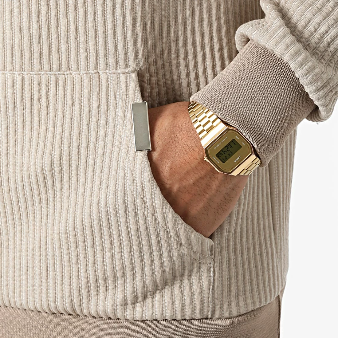 Offres 💯 Ensemble De Survêtement LL537 Beige de Ikao 🔥 5 Offres 💯 Ensemble De Survêtement LL537 Beige de Ikao 🔥 – Image 3