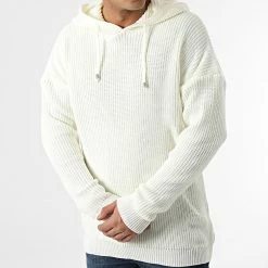 De gros 🎁 Pull Capuche T3809 Blanc Cassé de Ikao ⭐ -Ikao Soldes Boutique ikao 292168 T3809 KEMI 20211118T152839 03