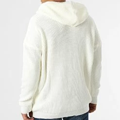 De gros 🎁 Pull Capuche T3809 Blanc Cassé de Ikao ⭐ -Ikao Soldes Boutique ikao 292168 T3809 KEMI 20211118T152840 04