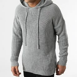 Meilleure vente 👍 Pull Capuche T3809 Gris de Ikao ⭐