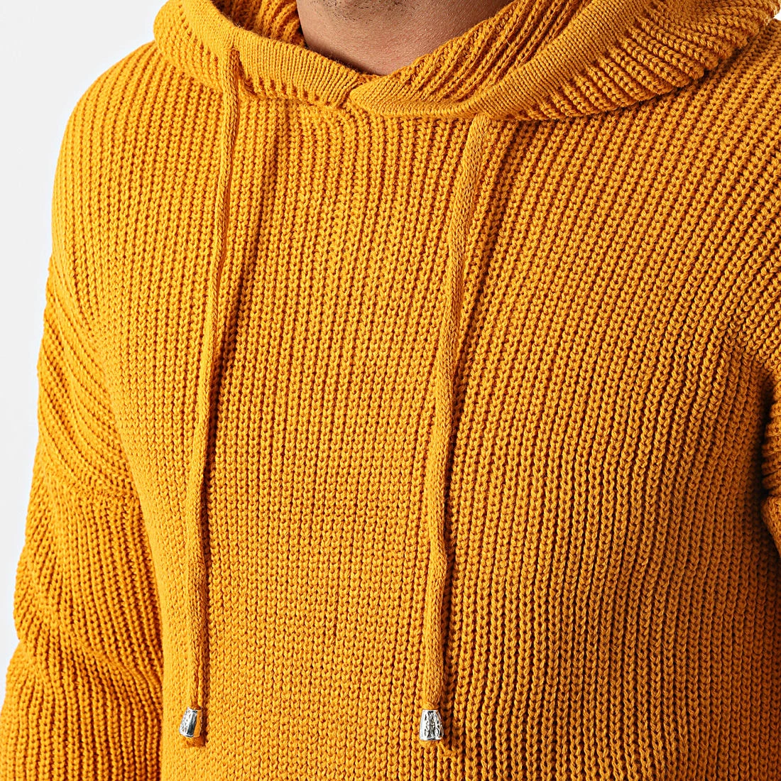 Promo 🧨 Pull Capuche T3809 Moutarde de Ikao 😍 4 Promo 🧨 Pull Capuche T3809 Moutarde de Ikao 😍 – Image 2