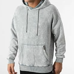 Remise ⭐ Sweat Capuche LL508 Gris de Ikao 🌟