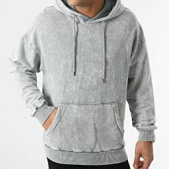 Remise ⭐ Sweat Capuche LL508 Gris de Ikao 🌟 -Ikao Soldes Boutique ikao 292175 LL508 A GREY 20211118T152058 03