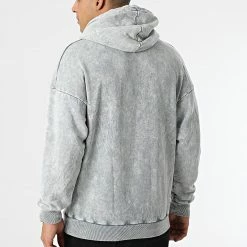 Remise ⭐ Sweat Capuche LL508 Gris de Ikao 🌟 -Ikao Soldes Boutique ikao 292175 LL508 A GREY 20211118T152100 04