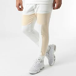 Acheter 👍 Ensemble De Survêtement LL493 Blanc Beige de Ikao 🛒 -Ikao Soldes Boutique ikao 292179 LL493 ECRU BEIGE 20211119T143730 04