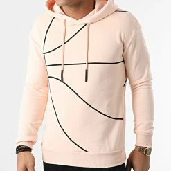 Grosses soldes 🛒 Sweat Capuche LL473 Rose Clair de Ikao 🛒