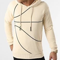 Nouveau 😍 Sweat Capuche LL473 Beige de Ikao 😉 -Ikao Soldes Boutique ikao 292188 LL473 BEIGE 20211118T151632 03