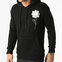 Promo ✔️ Sweat Capuche LL474 Noir de Ikao ⭐