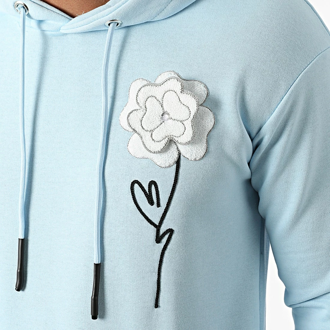 Offres 🔔 Sweat Capuche LL474 Bleu Ciel de Ikao 🛒 4 Offres 🔔 Sweat Capuche LL474 Bleu Ciel de Ikao 🛒 – Image 2