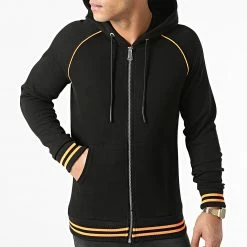 Promo 😀 Sweat Zippé Capuche F660 Noir Orange Fluo de Ikao 👍 8 Promo 😀 Sweat Zippé Capuche F660 Noir Orange Fluo de Ikao 👍 -Ikao Soldes Boutique ikao 292235 F660 BLACK ORANGE 20211119T145740 03