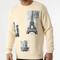 Tout neuf 🔔 Sweat Crewneck LL546 Beige de Ikao 👏