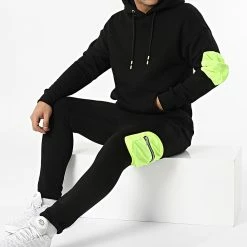 Ikao Soldes Boutique 23 Acheter ❤️ Ensemble De Survetement LL550 Noir de Ikao 👏