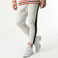 Sortie 💯 Ensemble De Survetement A Bandes LL538 Gris de Ikao 😍 -Ikao Soldes Boutique ikao 294629 LL538 GREY 20211210T152655 04