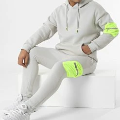 Bon marché 👏 Ensemble De Survetement LL550 Gris de Ikao 👍