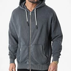 Top 10 👏 Sweat Zippé Capuche LL509 Gris Anthracite de Ikao 🥰