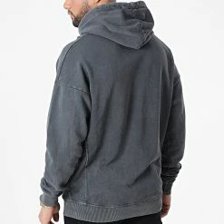 Top 10 👏 Sweat Zippé Capuche LL509 Gris Anthracite de Ikao 🥰 -Ikao Soldes Boutique ikao 296597 LL509 K GREY 20211229T164316 04