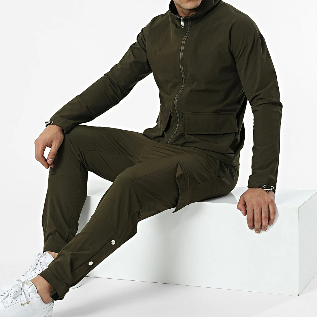 Meilleur prix 🎉 Ensemble De Survetement LL500 Vert Kaki de Ikao 🔥 3 Meilleur prix 🎉 Ensemble De Survetement LL500 Vert Kaki de Ikao 🔥