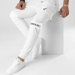 Tout neuf 😀 Jogger Pant LL516 Blanc de Ikao ⌛ -Ikao Soldes Boutique ikao 296614 LL516 WHITE 20211223T161013 03