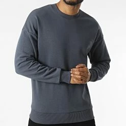 Meilleure affaire ✨ Sweat Crewneck LL626 Bleu Marine de Ikao 🧨 -Ikao Soldes Boutique ikao 302528 LL626 ANTHRACITE 20220209T091003 03