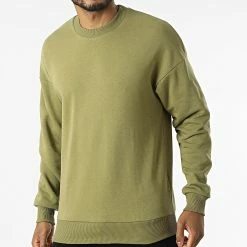 Promo 👏 Sweat Crewneck LL626 Vert Kaki de Ikao 🔥